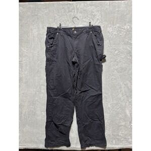 Carhartt Carpenter Pants Size‎ 14 Original Fit Black Workwear Dungarees 34x29